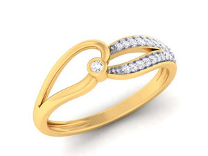 diamond ring for ladies 3D 打印模型