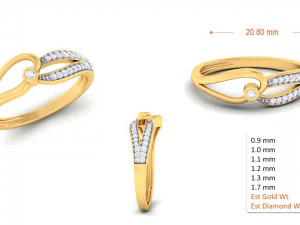 diamond ring for ladies 3D Print Model