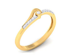 Diamantring f&uuml;r Damen 3D Druckmodell