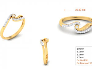 diamond ring for ladies 3D Print Model