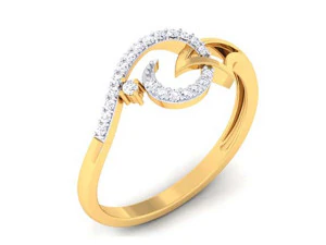 anel de diamante para senhoras Modelo de Impressão 3D