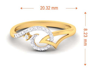 diamond ring for ladies Modelo de Impressão 3D
