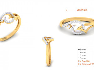 diamond ring for ladies Modelo de Impressão 3D