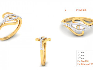diamond ring for ladies 3Dプリントモデル