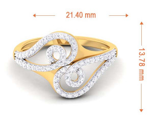 diamond ring for ladies Modelo de Impressão 3D