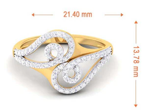 diamond ring for ladies 3D Print Model