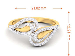 diamond ring for ladies 3D प्रिंट मॉडल