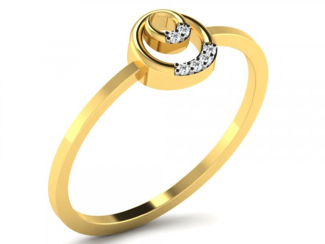 diamond ring for ladies 3D 打印模型 .c4d .max .obj .3ds .fbx .stl .blend 