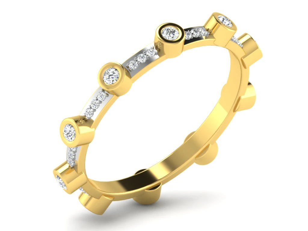 diamond ring for ladies 3D Print Model .c4d .max .obj .3ds .fbx .stl .blend 