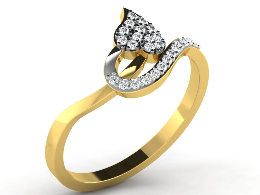 diamond ring for ladies 3D Print Model .c4d .max .obj .3ds .fbx .stl .blend 