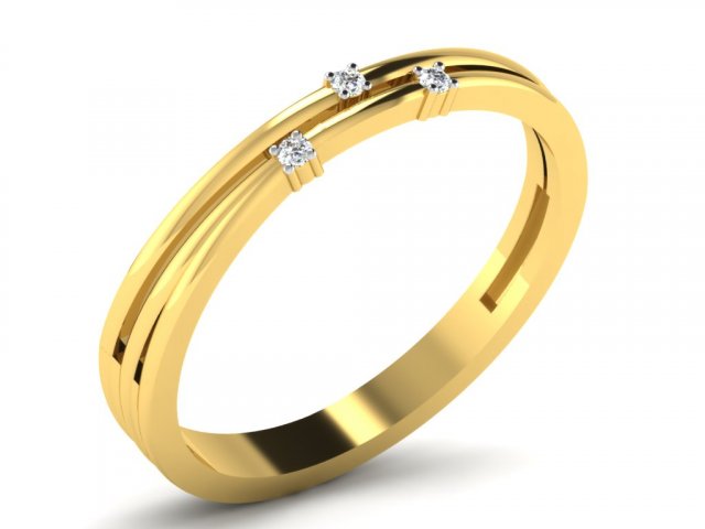 diamond ring for ladies 3Dプリントモデル .c4d .max .obj .3ds .fbx .stl .blend