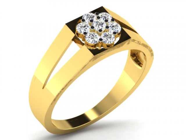 diamond ring for ladies Model Cetak 3D .c4d .max .obj .3ds .fbx .stl .blend