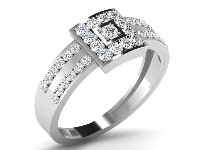diamond ring for ladies Modelo de Impressão 3D .c4d .max .obj .3ds .fbx .stl .blend 