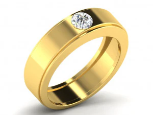 여성용 다이아몬드 반지 3D 프린트 모델