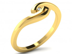 diamond ring for ladies Model do druku 3D