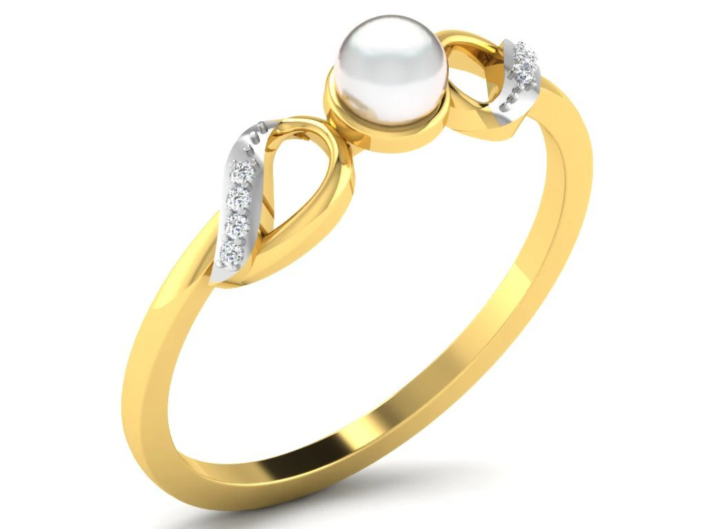 diamond ring for ladies 3D Print Model .c4d .max .obj .3ds .fbx .stl .blend