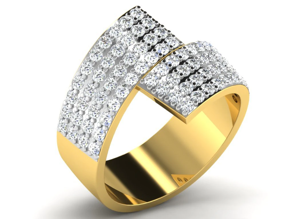 diamond ring for ladies 3D Print Model .c4d .max .obj .3ds .fbx .stl .blend 
