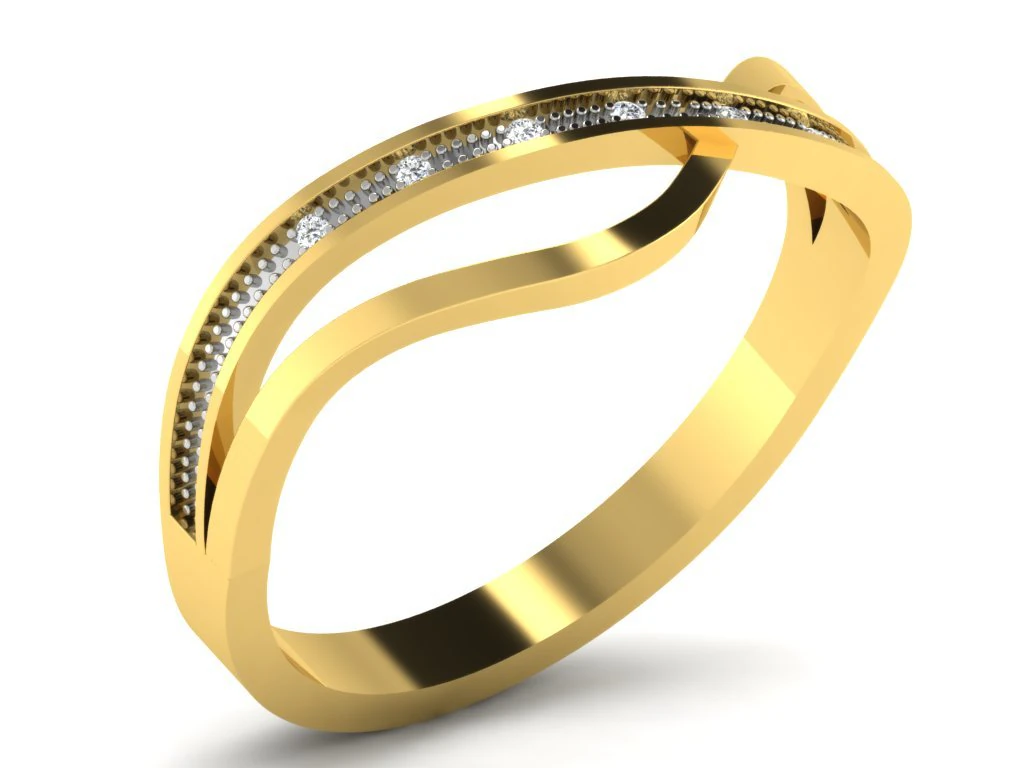 diamond ring for ladies 3D Print Model .c4d .max .obj .3ds .fbx .stl .blend