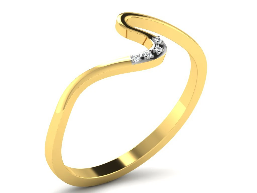 diamond ring for ladies 3D Print Model .c4d .max .obj .3ds .fbx .stl .blend 