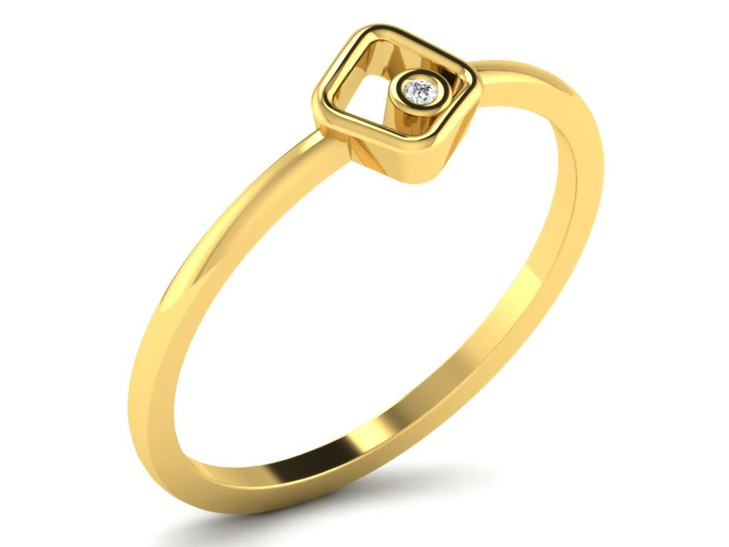 diamond ring for ladies 3D Print Model .c4d .max .obj .3ds .fbx .stl .blend 