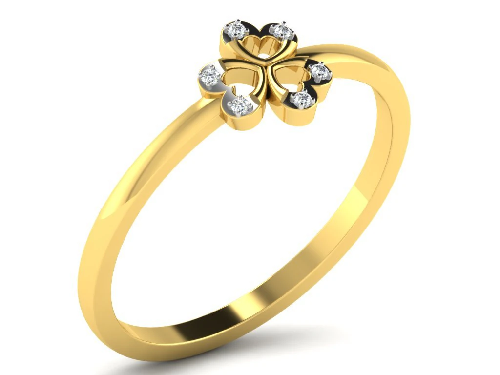 diamond ring for ladies 3D Print Model .c4d .max .obj .3ds .fbx .stl .blend 
