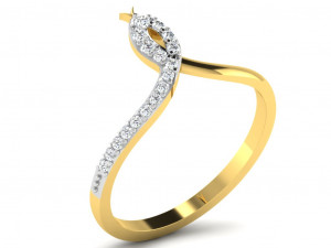 diamond ring for ladies 3D 打印模型