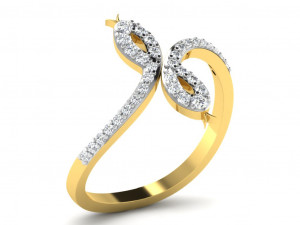 diamond ring for ladies 3D Print Model