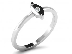 кільце з діамантом для жінок 3D Принт Модель