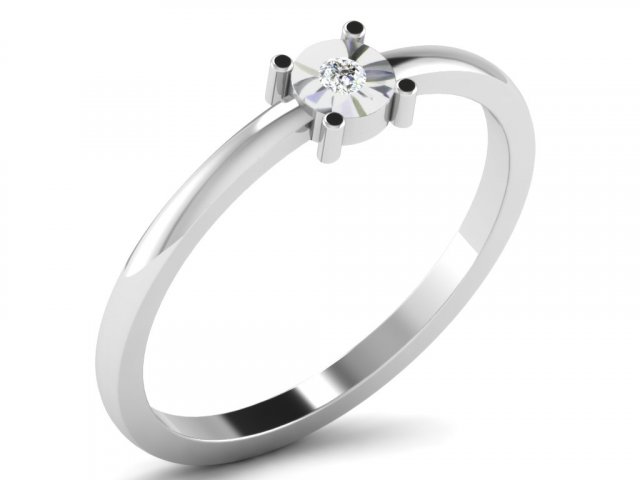 diamond ring for ladies 3Dプリントモデル .c4d .max .obj .3ds .fbx .stl .blend 