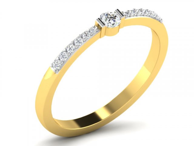 diamond ring for ladies 3D 프린트 모델 .c4d .max .obj .3ds .fbx .stl .blend 