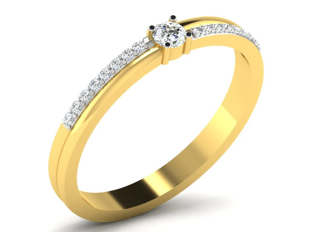 diamond ring for ladies 3D Print Model .c4d .max .obj .3ds .fbx .stl .blend