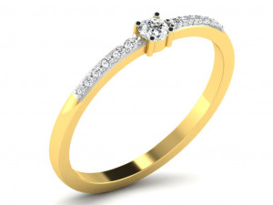 diamond ring for ladies 3D प्रिंट मॉडल