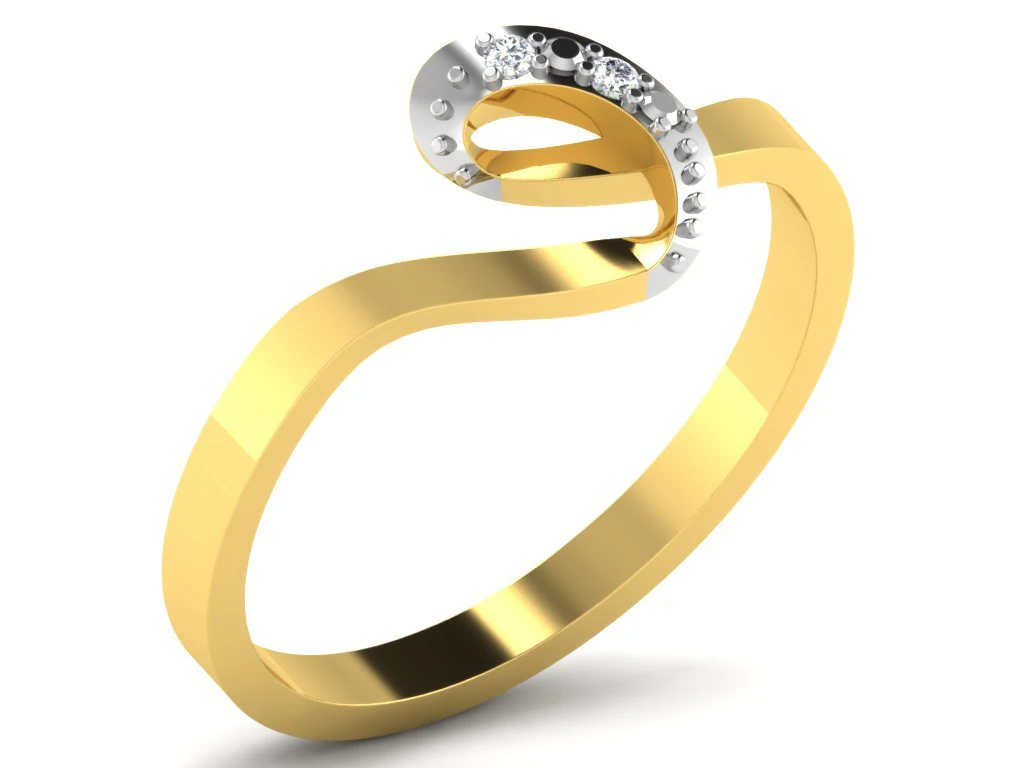 diamond ring for ladies 3D Print Model .c4d .max .obj .3ds .fbx .stl .blend 