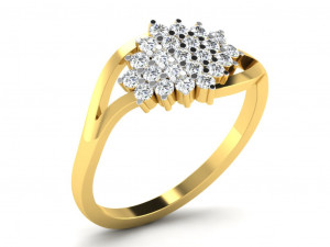 diamond ring for ladies Modelo de Impressão 3D