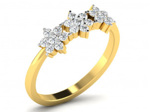diamond ring for ladies Modello di stampa 3D