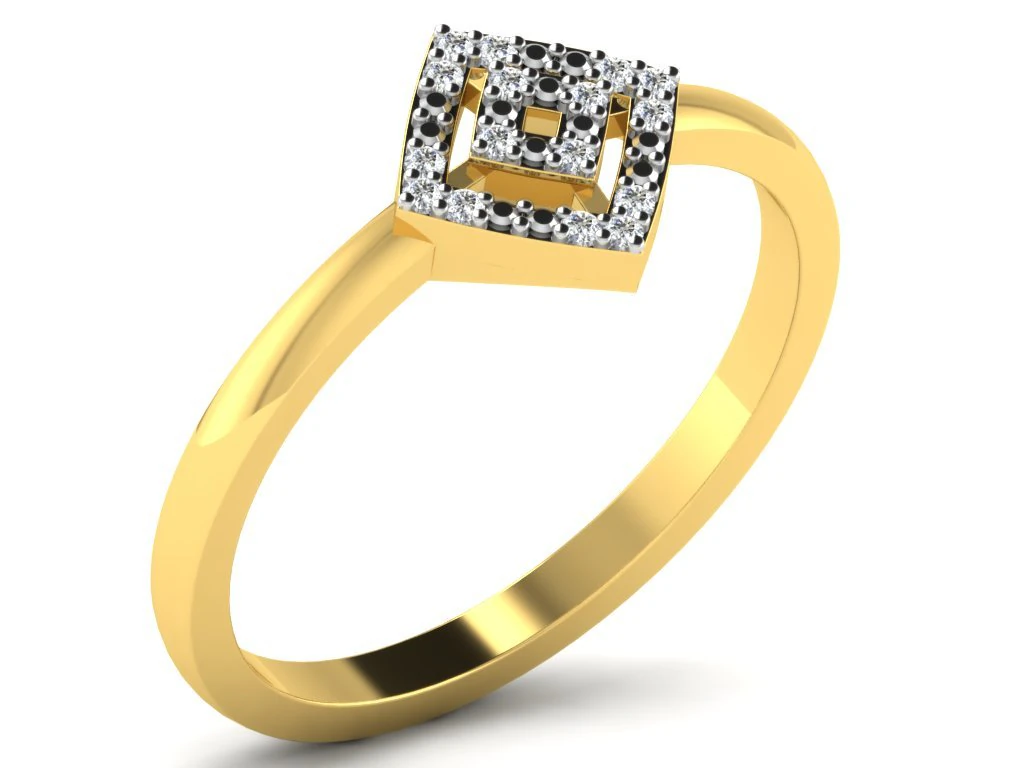 diamond ring for ladies 3D Print Model .c4d .max .obj .3ds .fbx .stl .blend