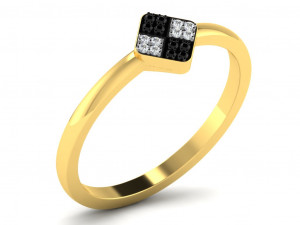 diamond ring for ladies Modello di stampa 3D