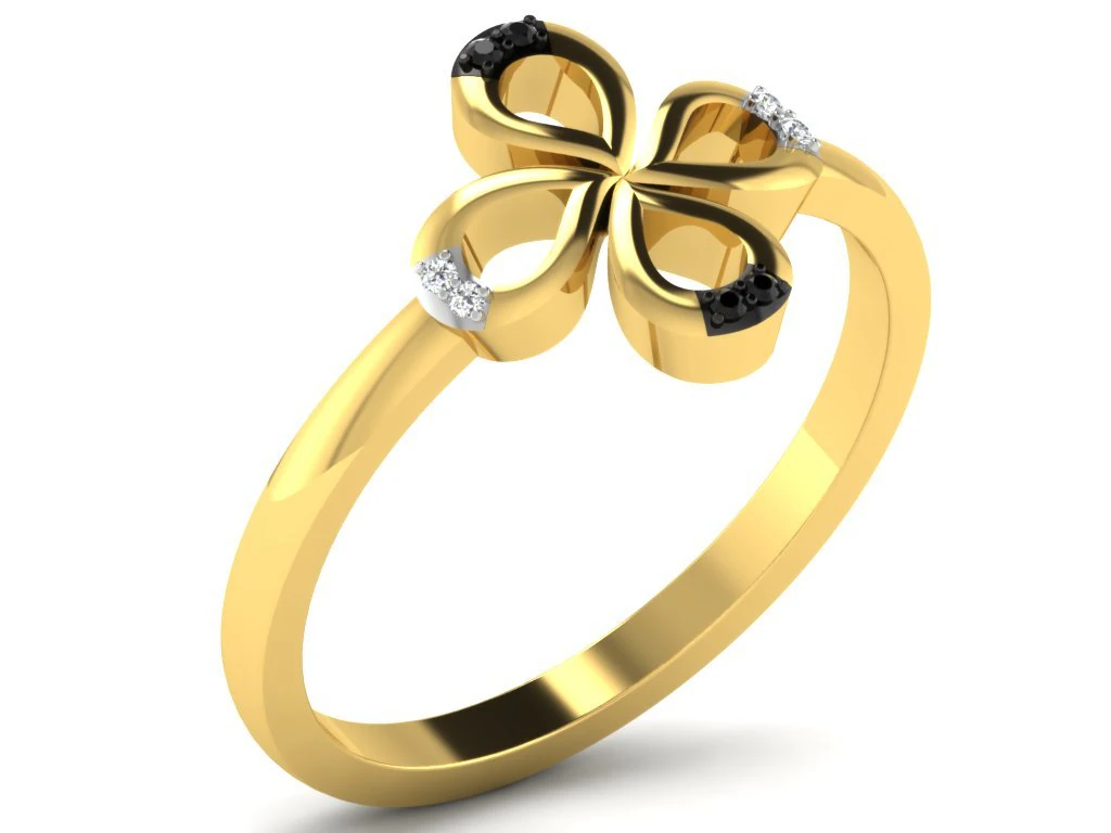 diamond ring for ladies 3D Print Model .c4d .max .obj .3ds .fbx .stl .blend