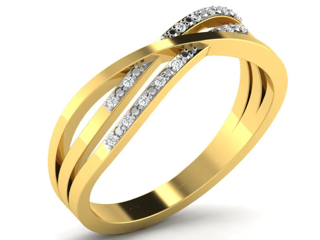 diamond ring for ladies 3D Print Model .c4d .max .obj .3ds .fbx .stl .blend 