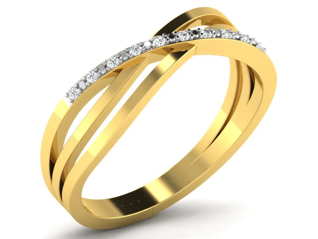 diamond ring for ladies 3D Print Model .c4d .max .obj .3ds .fbx .stl .blend