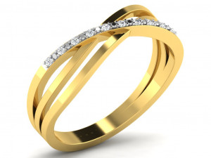 diamond ring for ladies 3D-Druckmodell