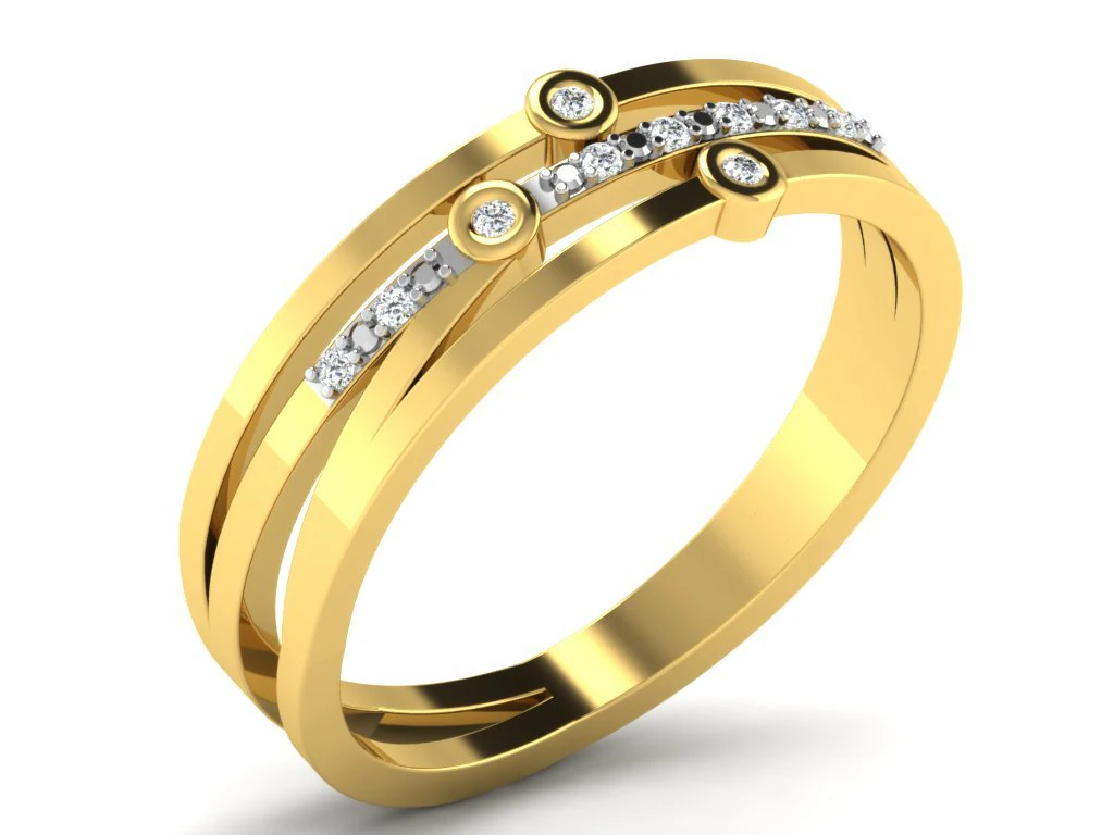 diamond ring for ladies 3D Print Model .c4d .max .obj .3ds .fbx .stl .blend 