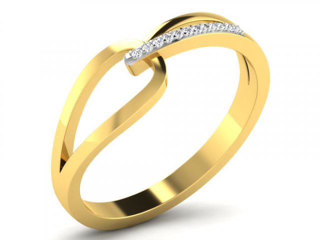 diamond ring for ladies 3D प्रिंट मॉडल .c4d .max .obj .3ds .fbx .stl .blend 