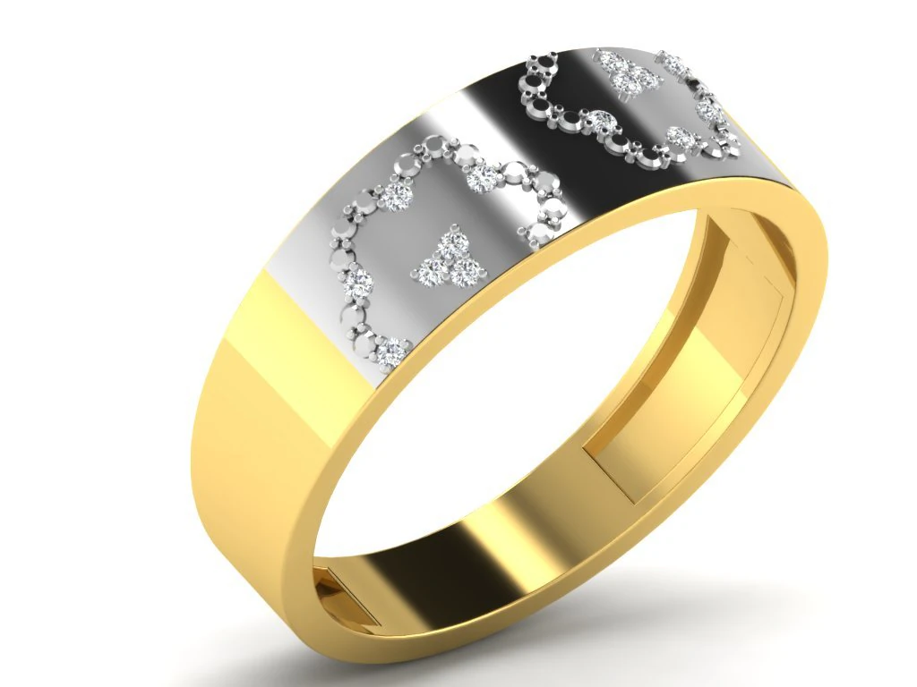 diamond ring for ladies 3D Print Model .c4d .max .obj .3ds .fbx .stl .blend