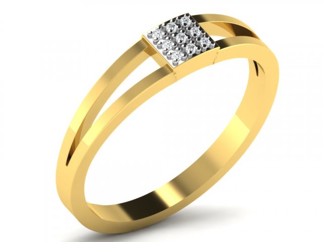 diamond ring for ladies 3D प्रिंट मॉडल .c4d .max .obj .3ds .fbx .stl .blend 