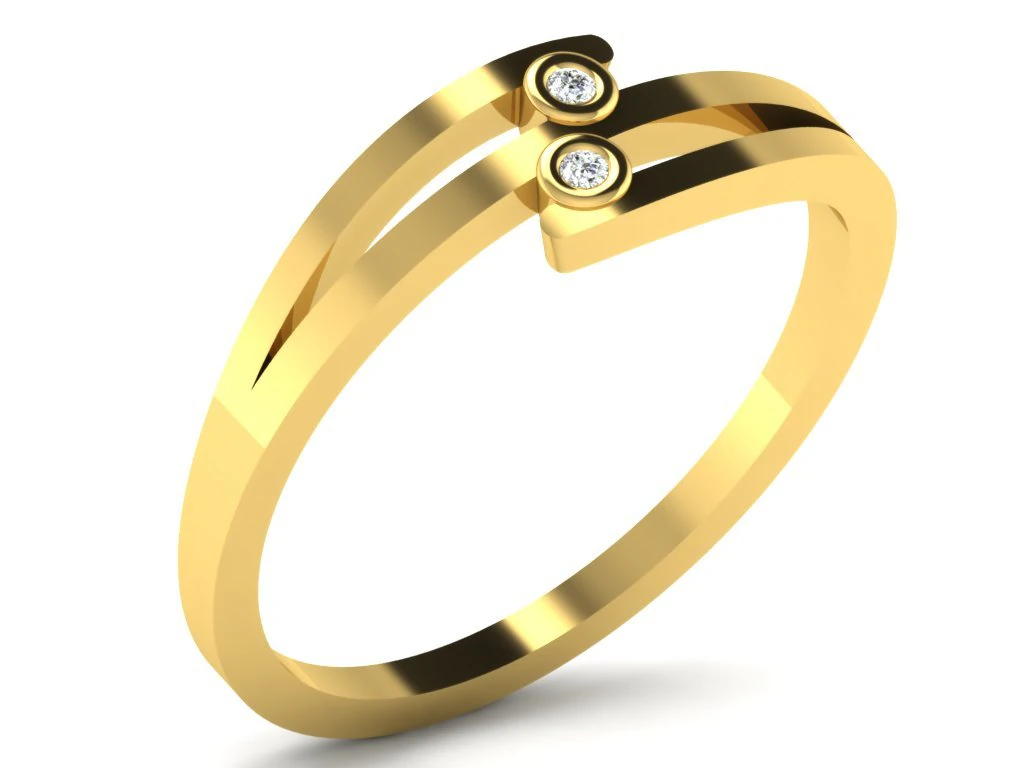diamond ring for ladies 3D Print Model .c4d .max .obj .3ds .fbx .stl .blend 