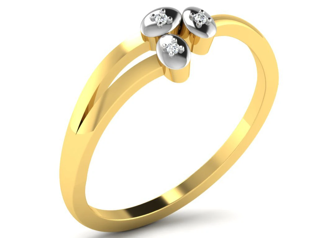 diamond ring for ladies 3D Print Model .c4d .max .obj .3ds .fbx .stl .blend 