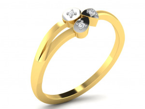 diamond ring for ladies Modelo de Impressão 3D