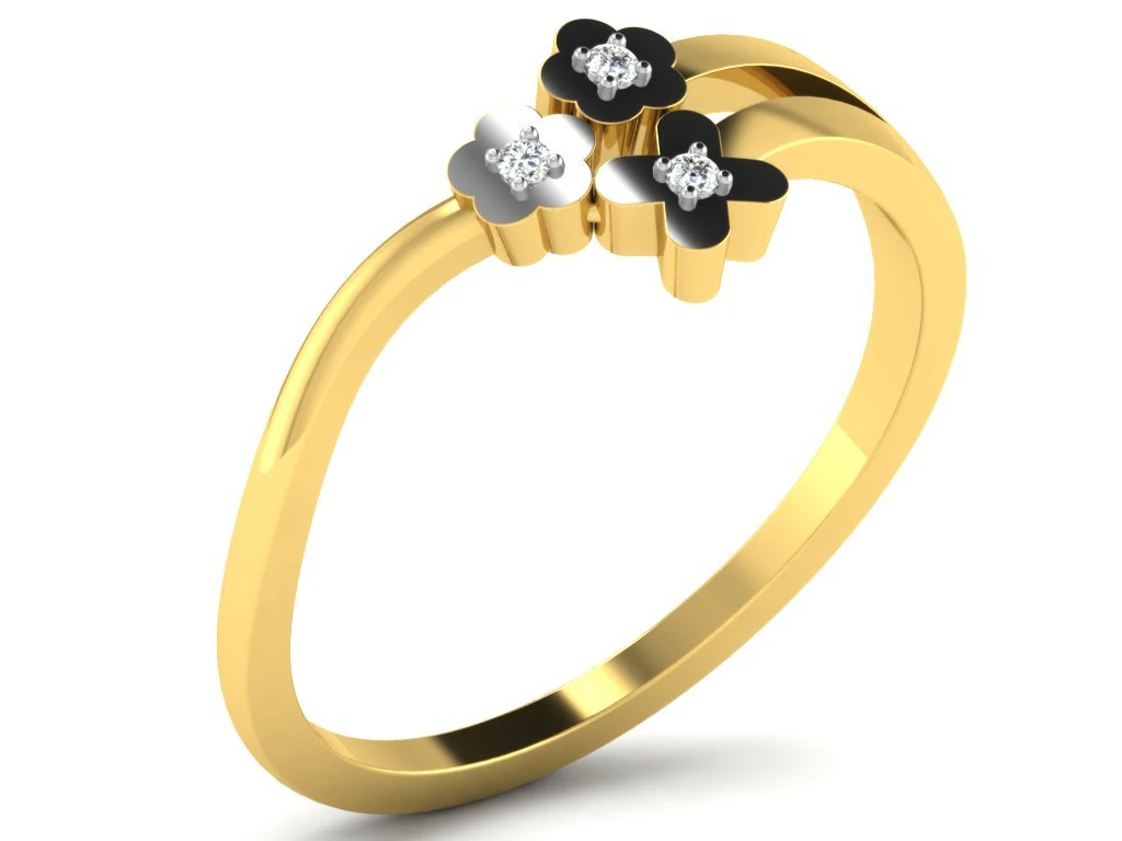 diamond ring for ladies 3D Print Model .c4d .max .obj .3ds .fbx .stl .blend 