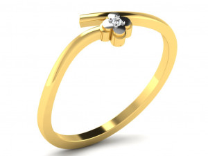diamond ring for ladies 3D प्रिंट मॉडल